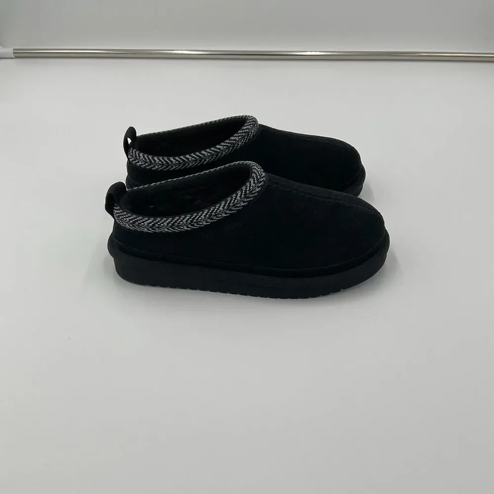 Ugg Koolaburra Burree Suede Clog Mules Slip On‎ Comfort Shoes Slippers Kids Sz 1